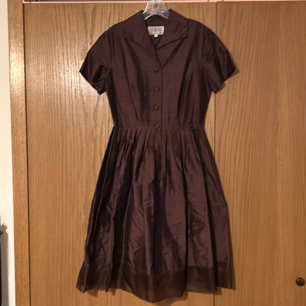 Makola Silk Dress Chocolate Brown